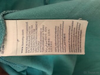 TOMMY HILFIGER originál azurove pánske tricko L - 8