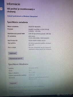 Fujitsu Kancelársky PC Windows 10 PRO - 8