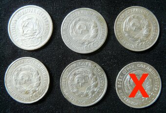 Mince Rusko - rubel, kopejky strieborné. - 8