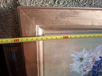 Predám starožitnú olejomalbu na plátne kytica 250 € Pozri vš - 8