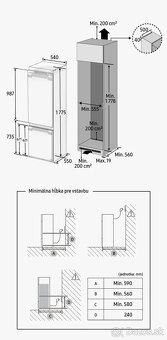 Vstavaná chladnička s mrazničkou Samsung - 8