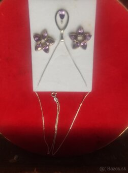 Predam krasnu striebornu supravu s ametystami. - 8