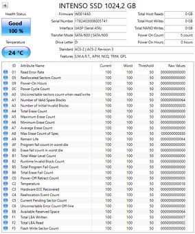 Predám 2,5" SSD Crucial / KingSpec / SP / Intenso / PNY 1TB - 8