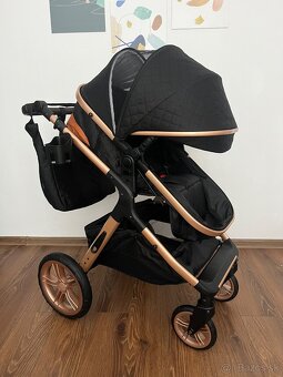 Nový detský kočiar (kočík) - 3kombinácia - 8