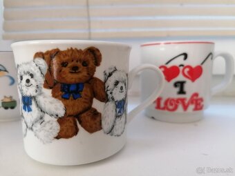 Poháre, hrnčeky rôzne + detský príbor - 8