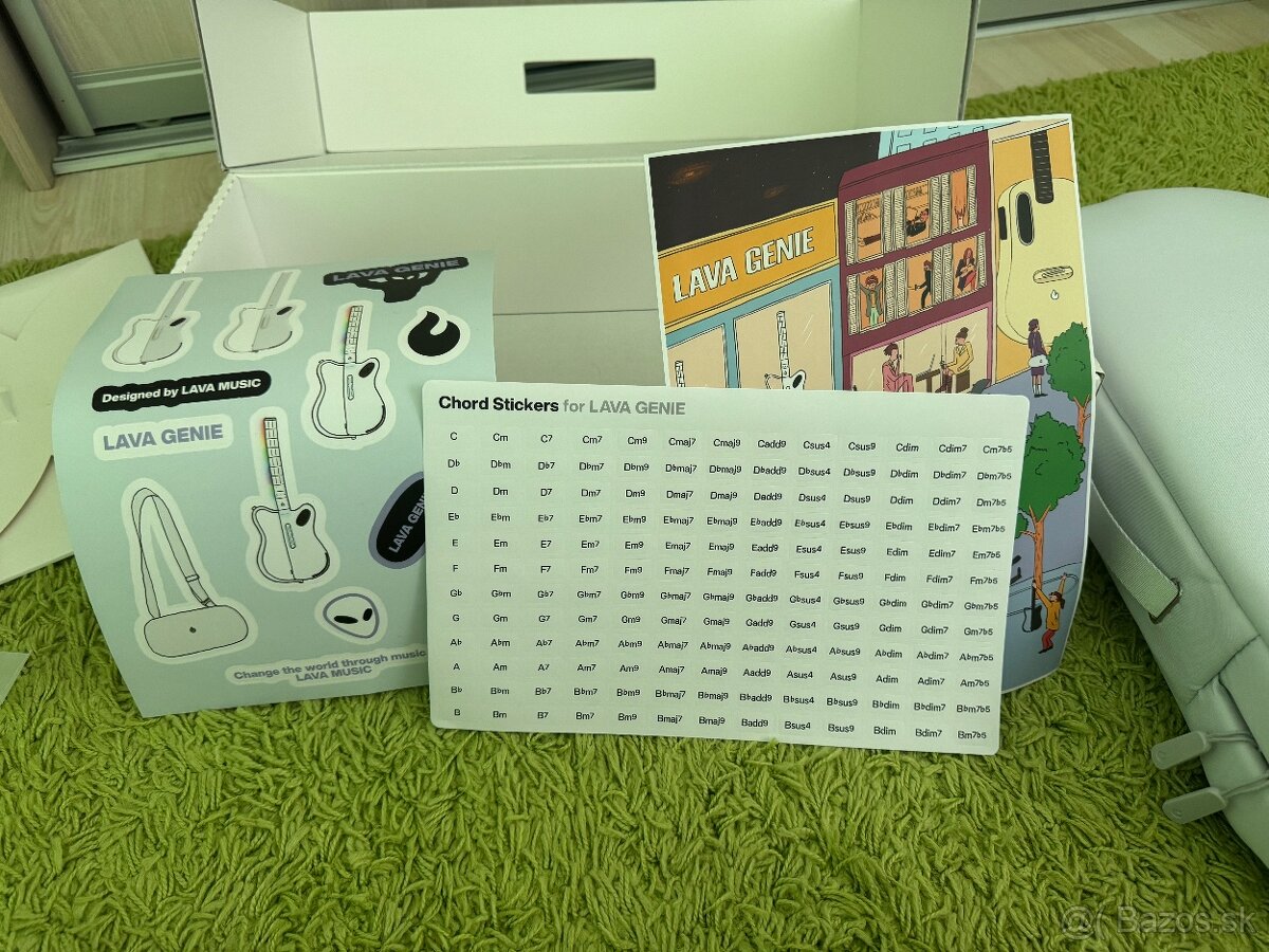 Lava Music GENIE White Elektrická gitara - 9