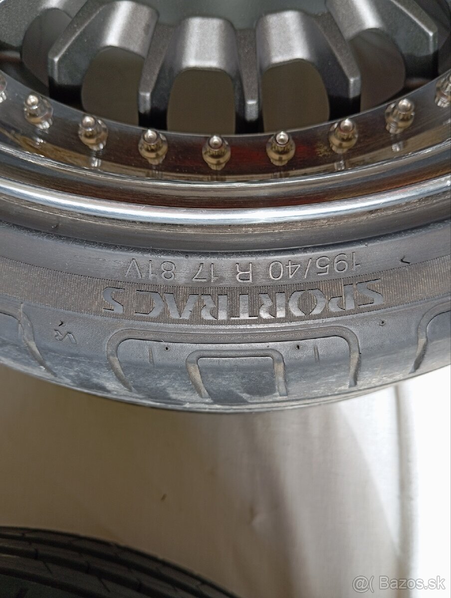 Predám Custom disky na BMW e30 4x100 R17 - 9