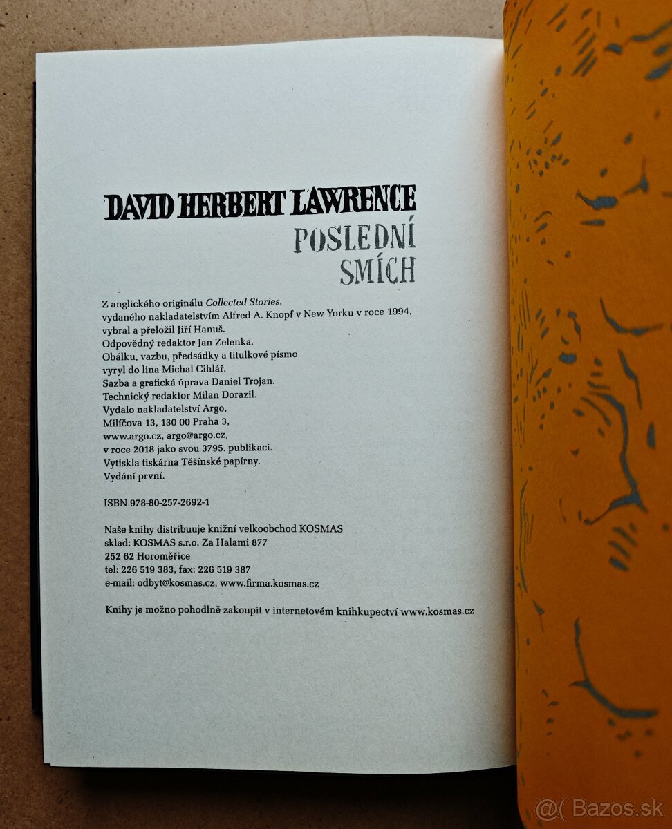David Herbert Lawrence: POSLEDNÍ SMÍCH - 9
