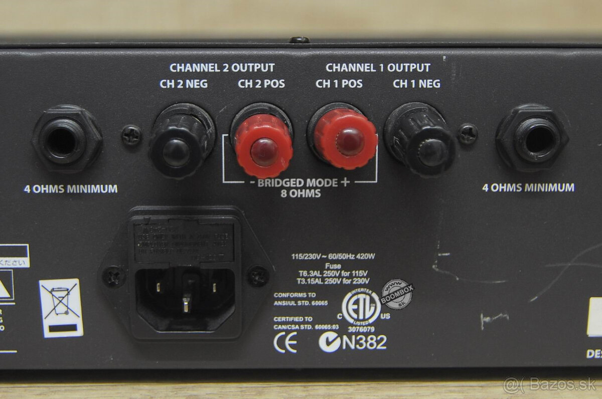 Samson Servo 300 audio koncový zosilňovač - 9