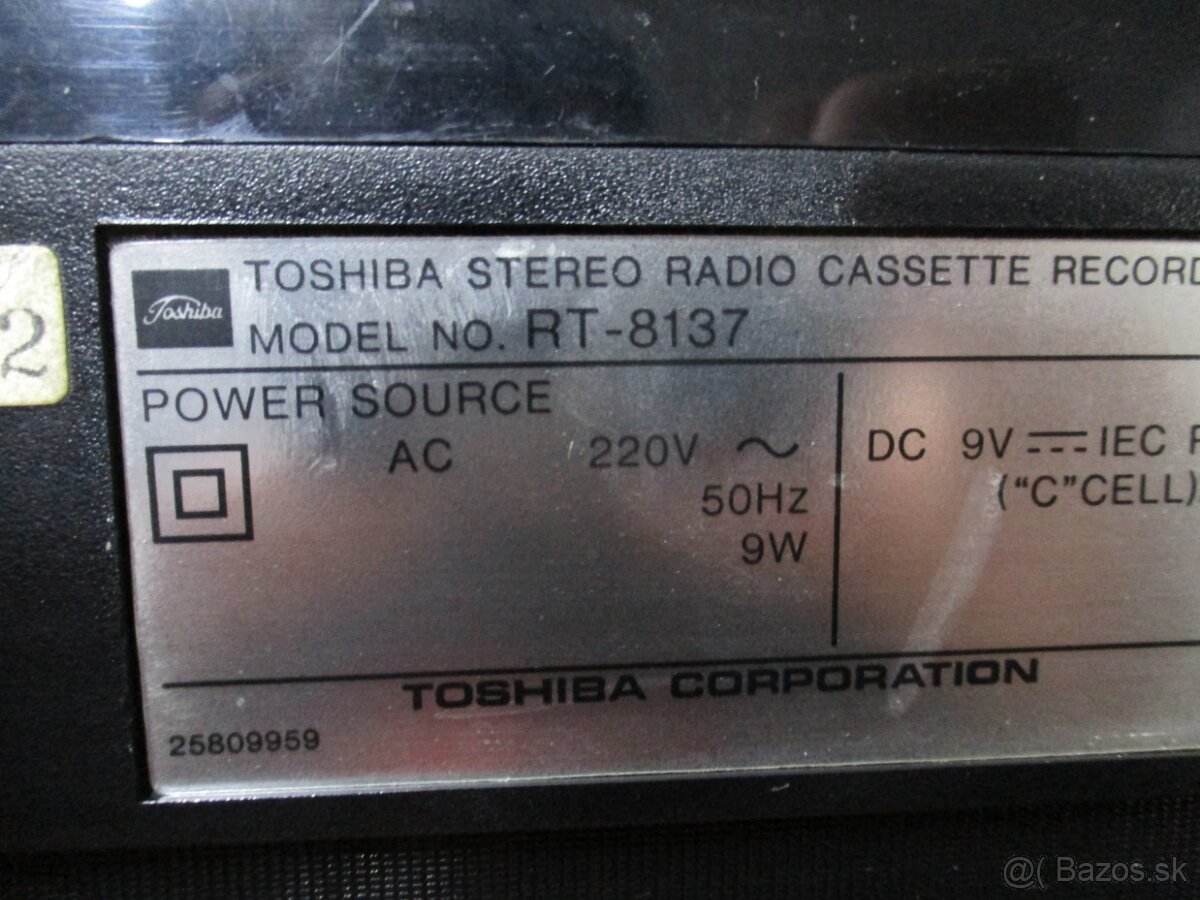 TOSHIBA RT-8137 - 9