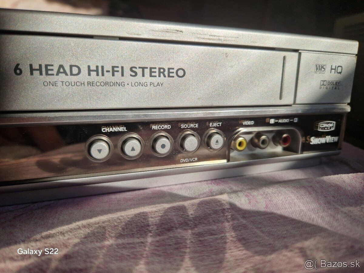 VHS HiFi Stereo 6-hlavový CD DVD Philips TV tuner ladenie - 9