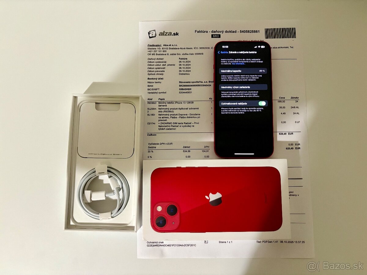 Iphone 13 128gb RED Product + zaruka 1 rok - 9