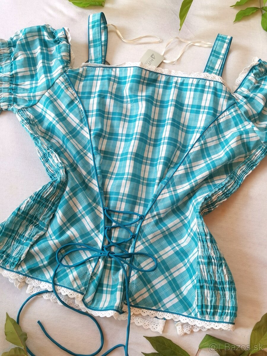 KROJ - Modrá blúzka 2./veľkosť 44 - 9