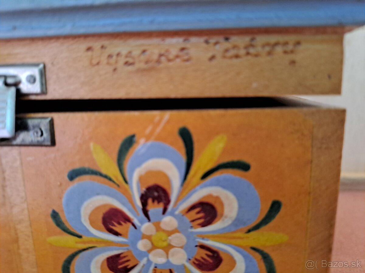 Dřevěné šperkovnice/krabička s folklórními vzory - 9