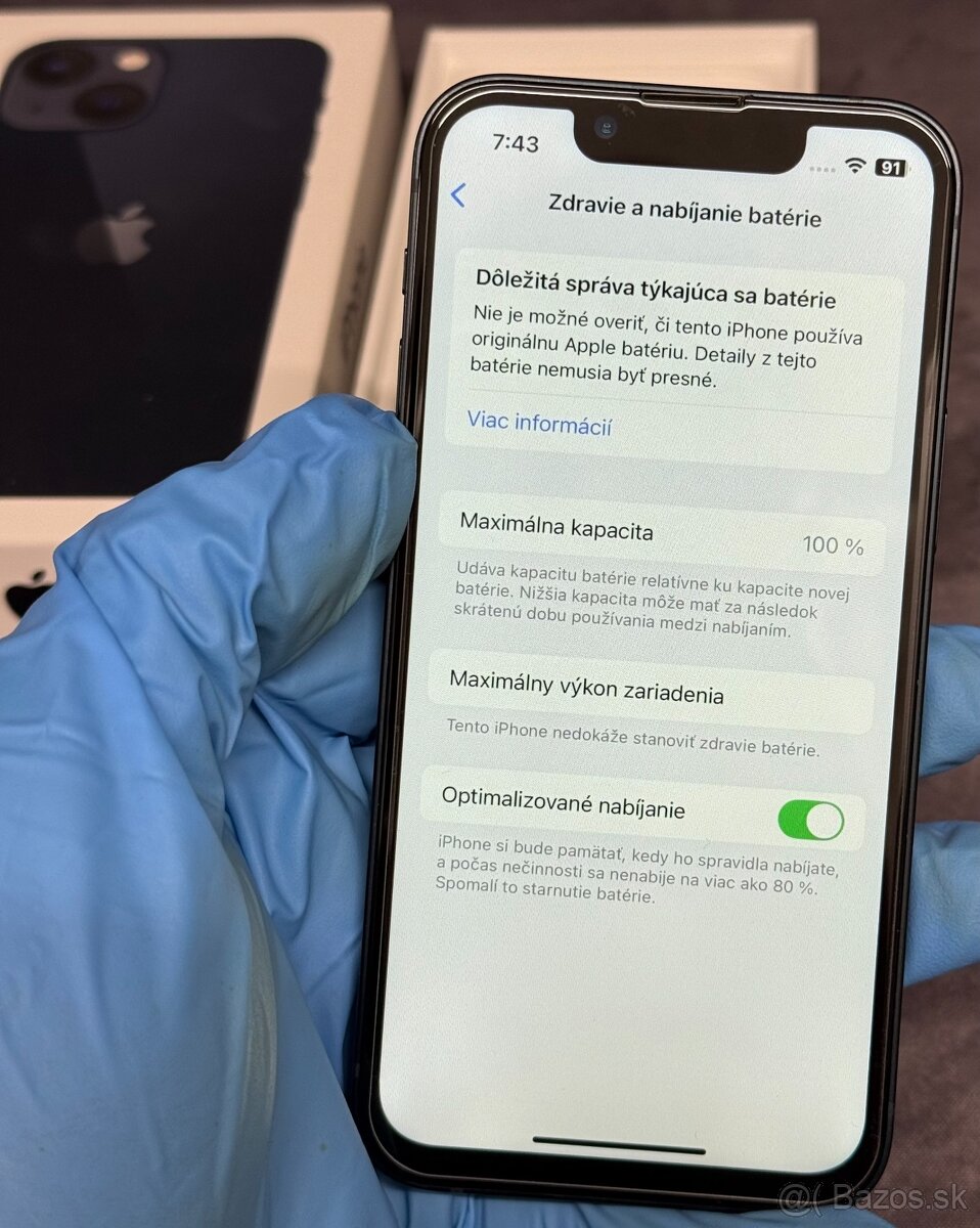 Apple iPhone 13 Mini 128 GB Midnight / nová Apple batéria - 9