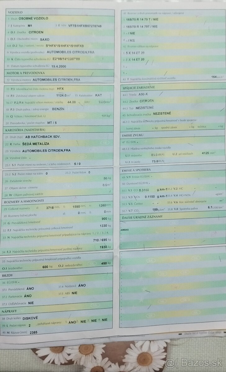 Predám Citroën Saxo - 9