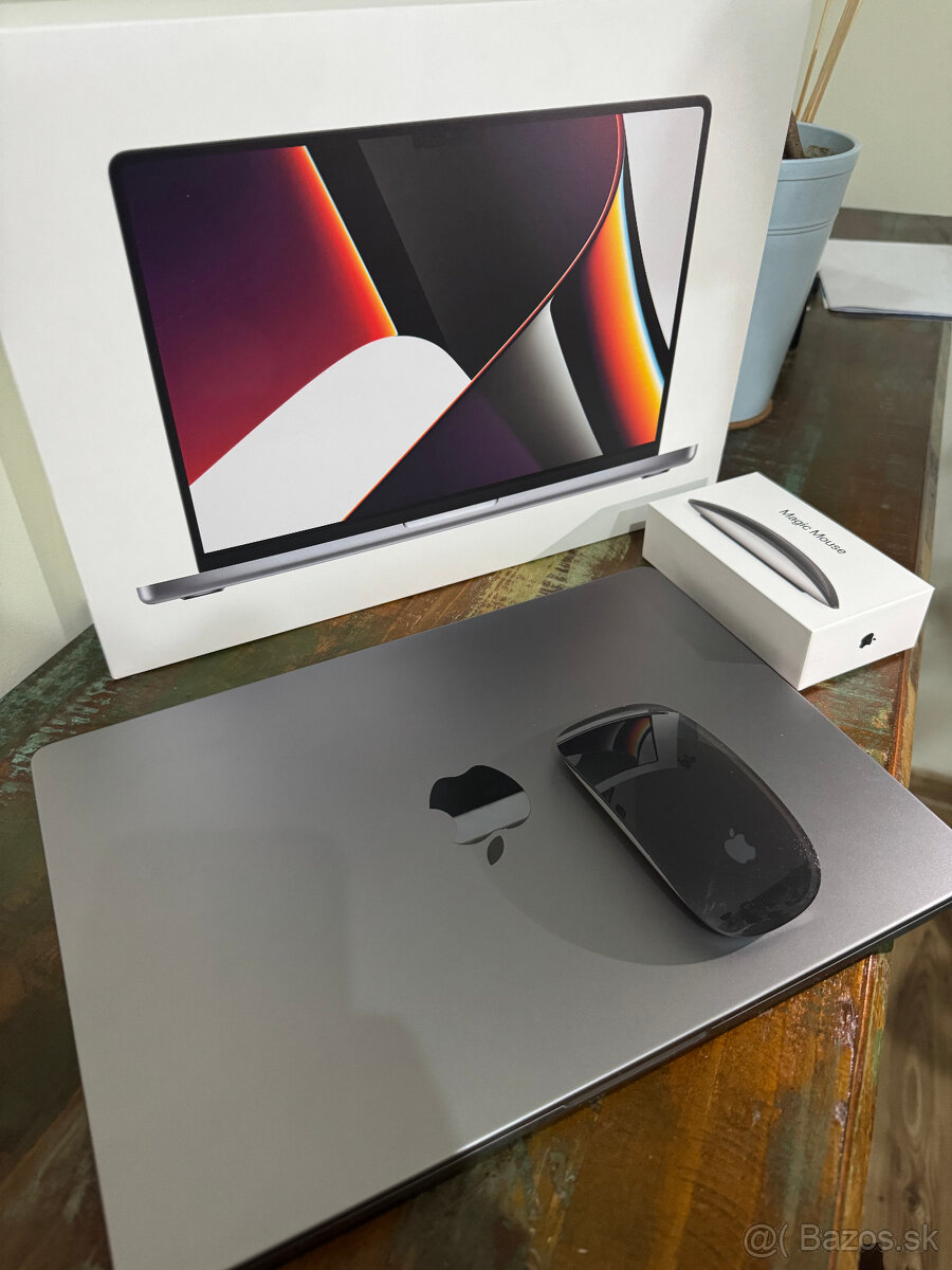 💻 Apple MacBook Pro 14" (A2442) – Čip M1 Pro + Magic Mouse - 9