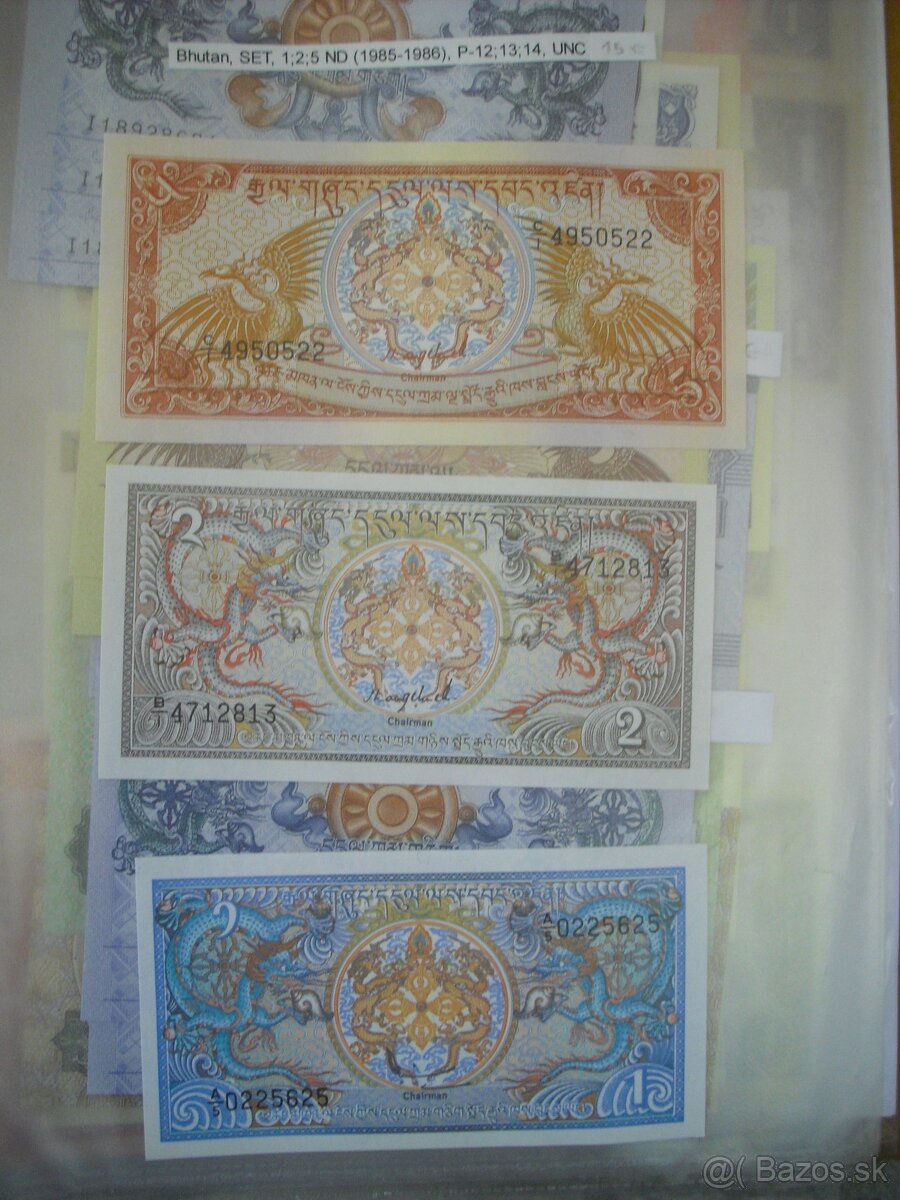 predam sety bankoviek UNC zberatelska kvalita zahranicie - 9
