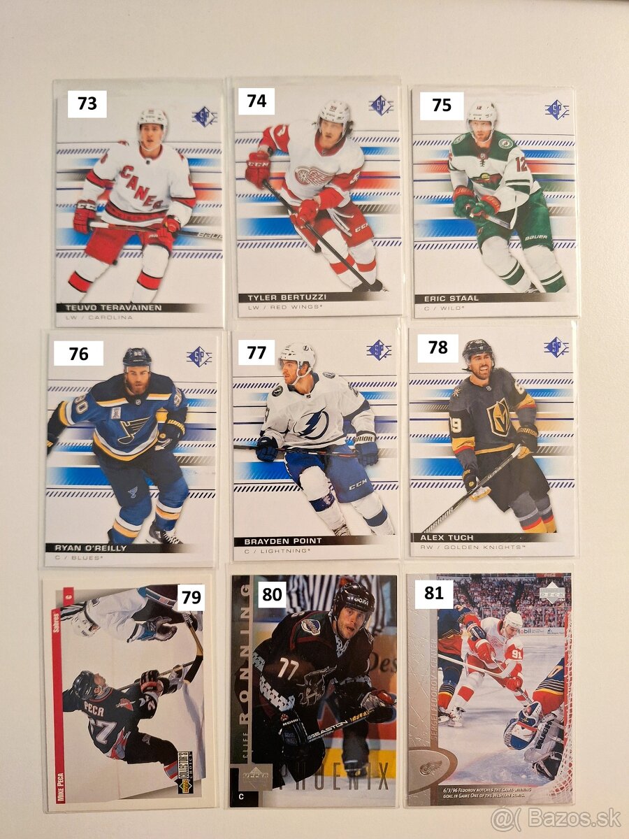 Hokejové kartičky Mix NHL + Slováci - 9