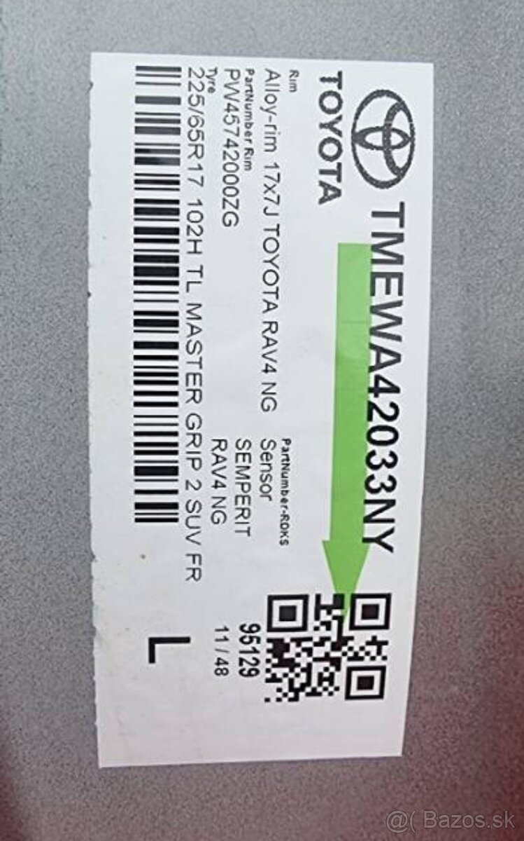 disky toyota rav4 , r17 , 5x114,3 nove - 9