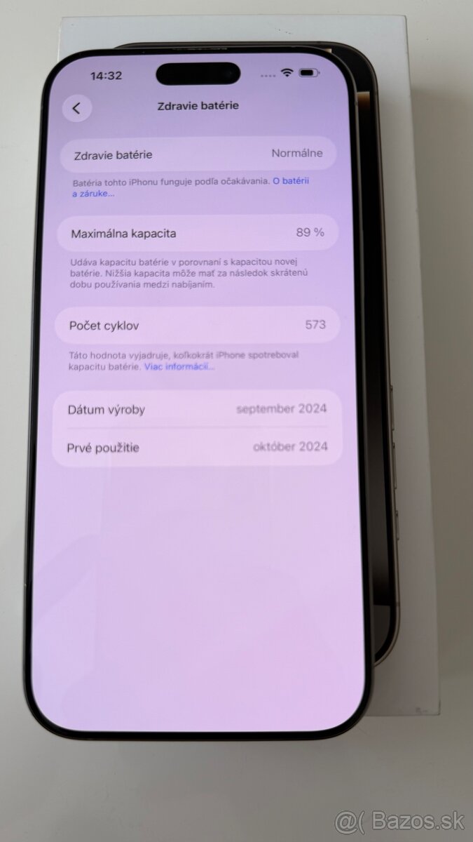 iPhone 16pro max 256 GB natural titanium - 9