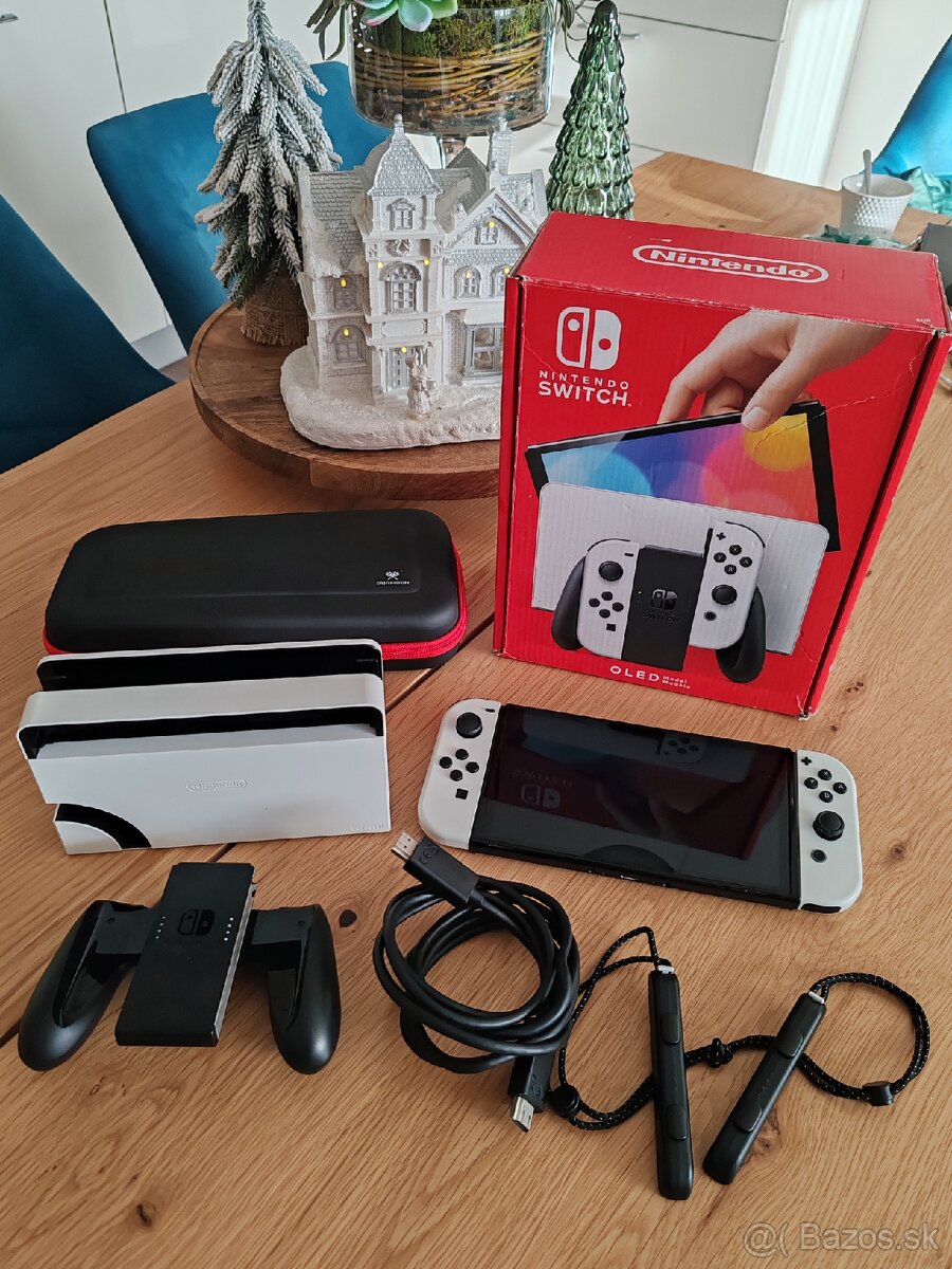 Nintendo Switch Oled-white+hry - 9