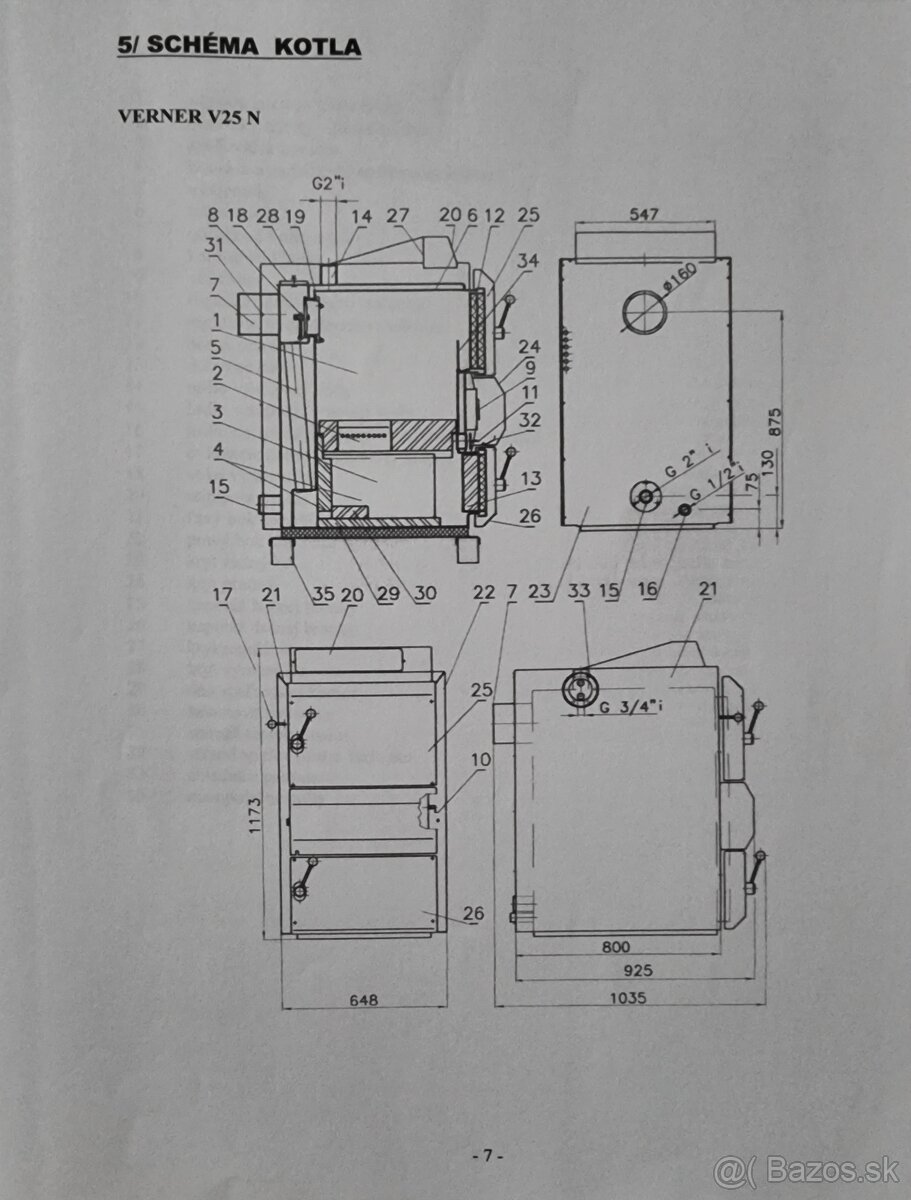 Predam použivany drevosplynovaci ,NEREZOVY kotol Verner25Kw. - 9