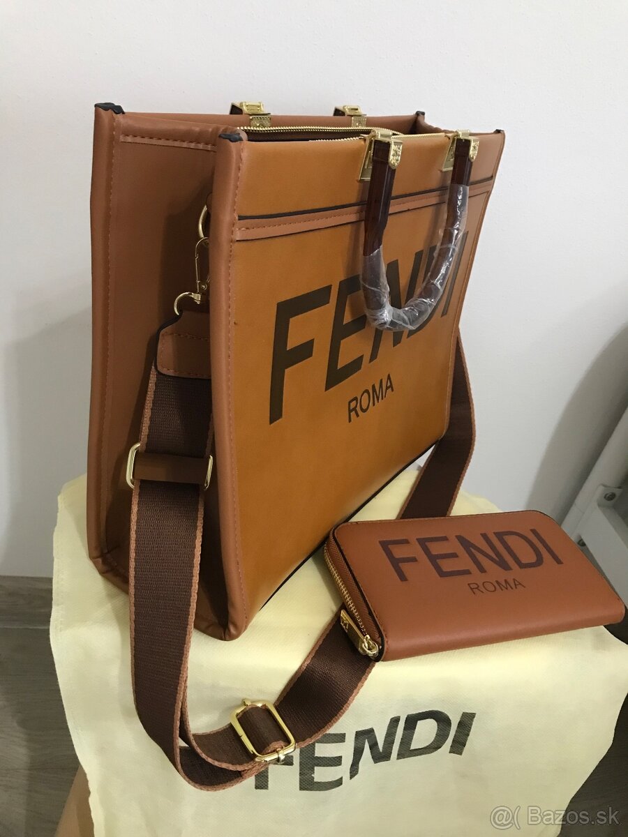 FENDI / set kabelka+peňaženka - 9