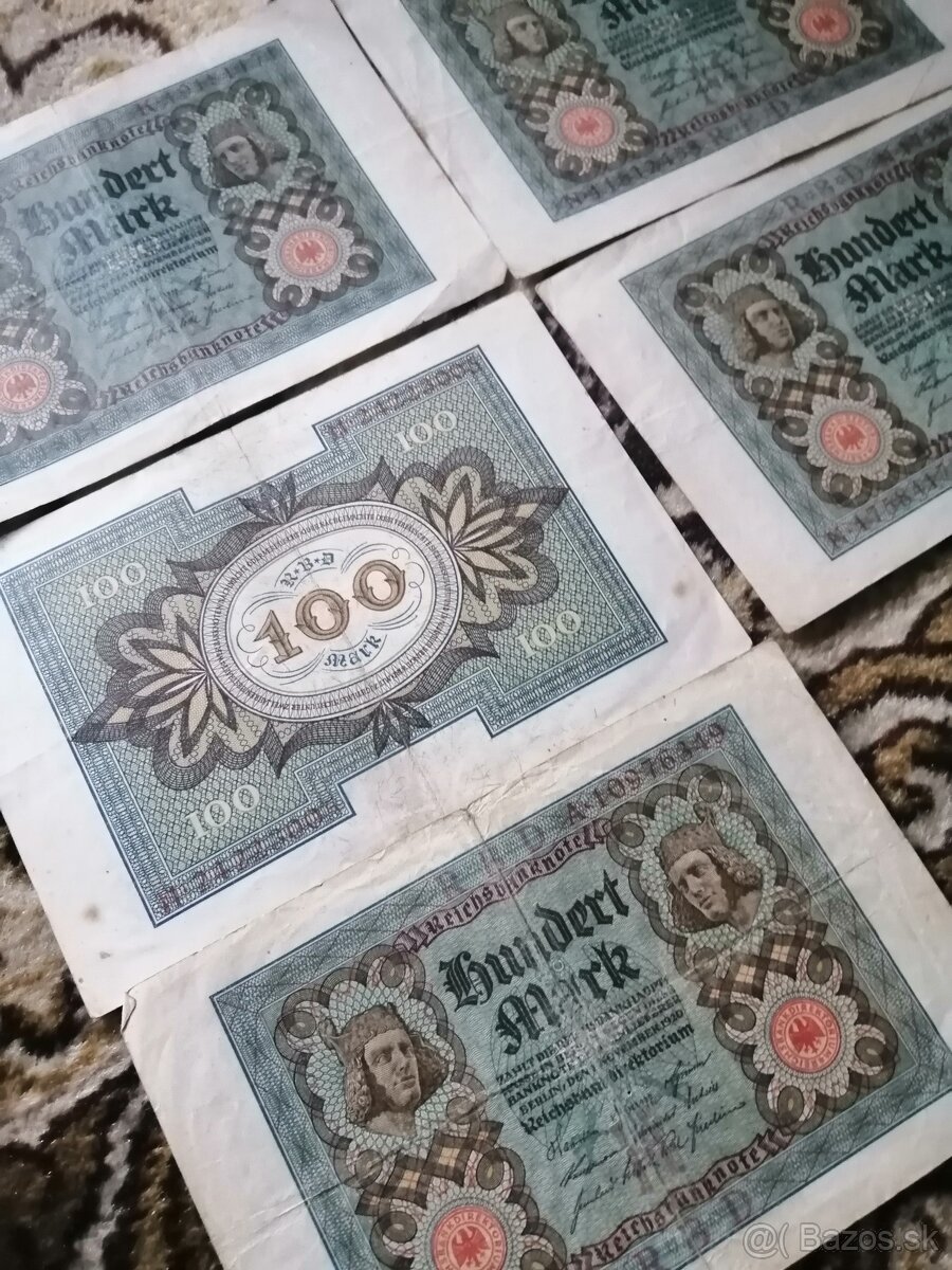 staré nemecké Ríšske bankovky - 9