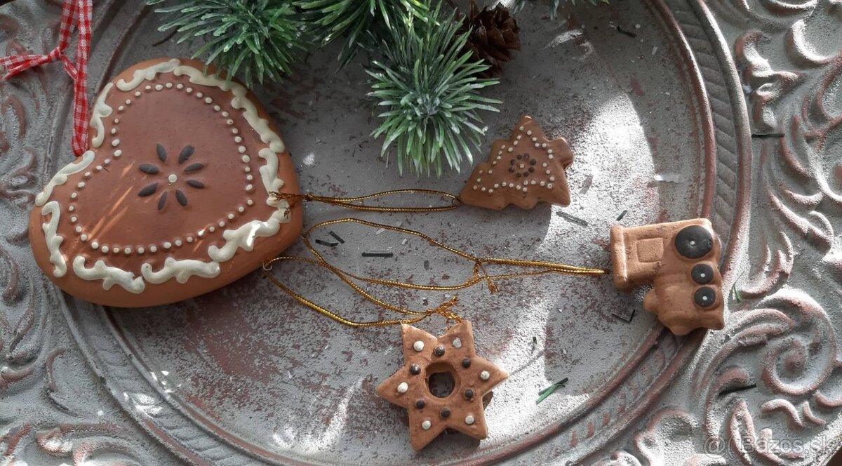 Závesné perníkové srdiečko - 9