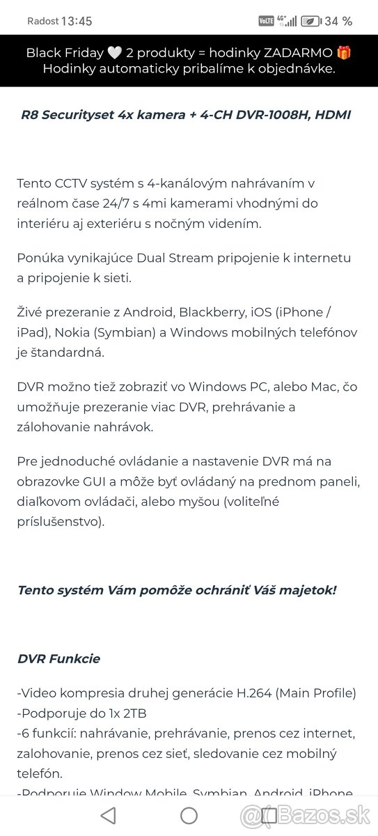 Security set. 4 x kamera. - 9