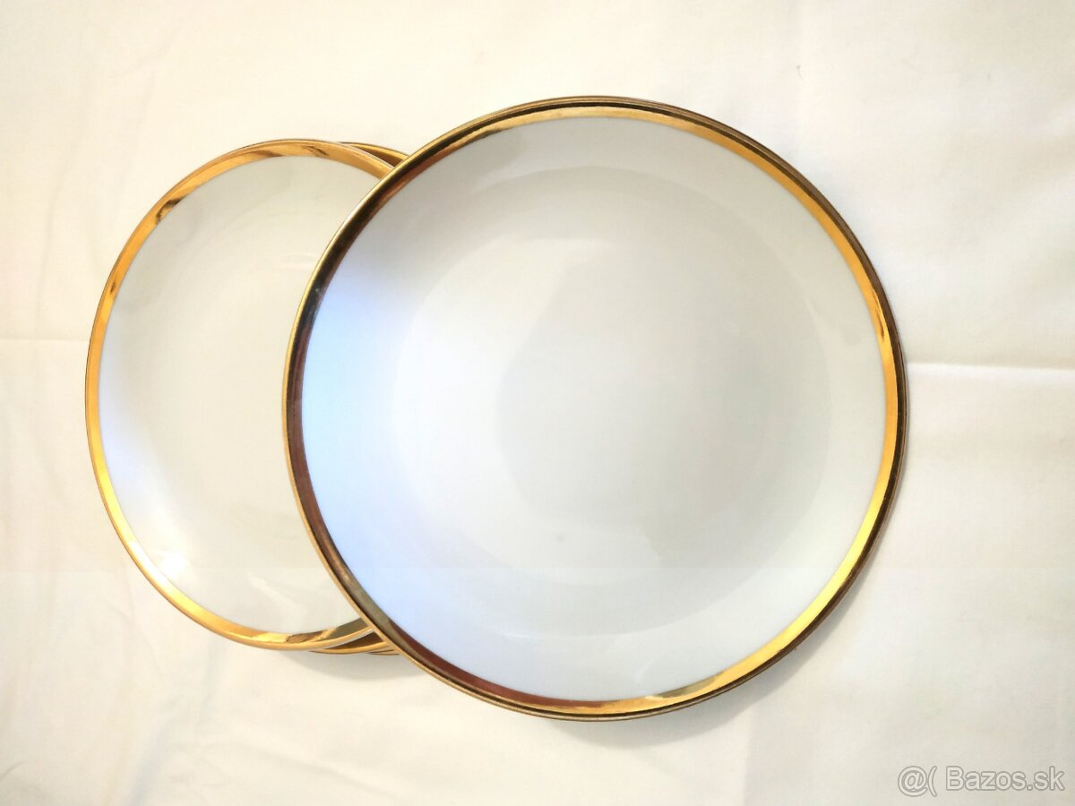 Sada tanierov z porcelánu - závod Nová Role,-PREDANE- - 9