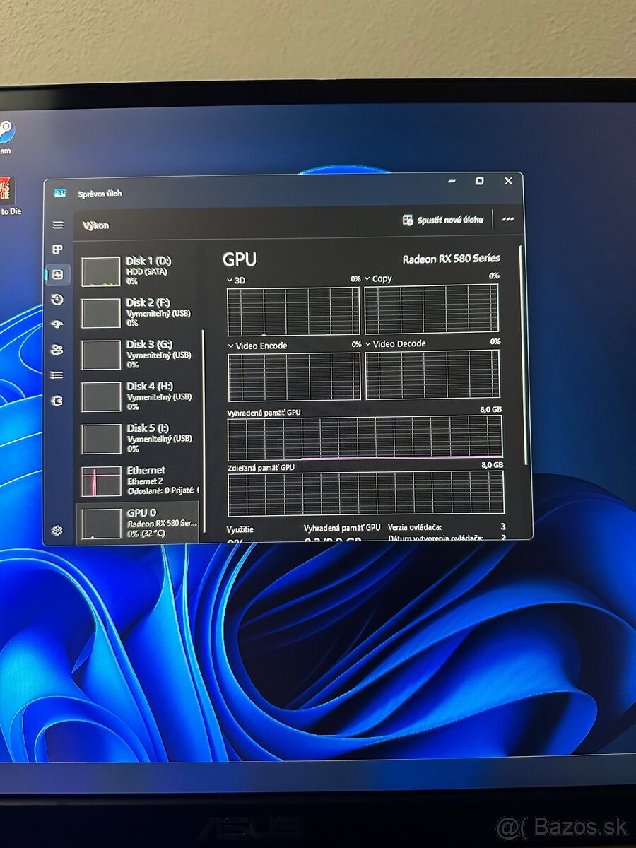 Predám Pc - I5 7500T, 16GB, RX580 8GB - 9