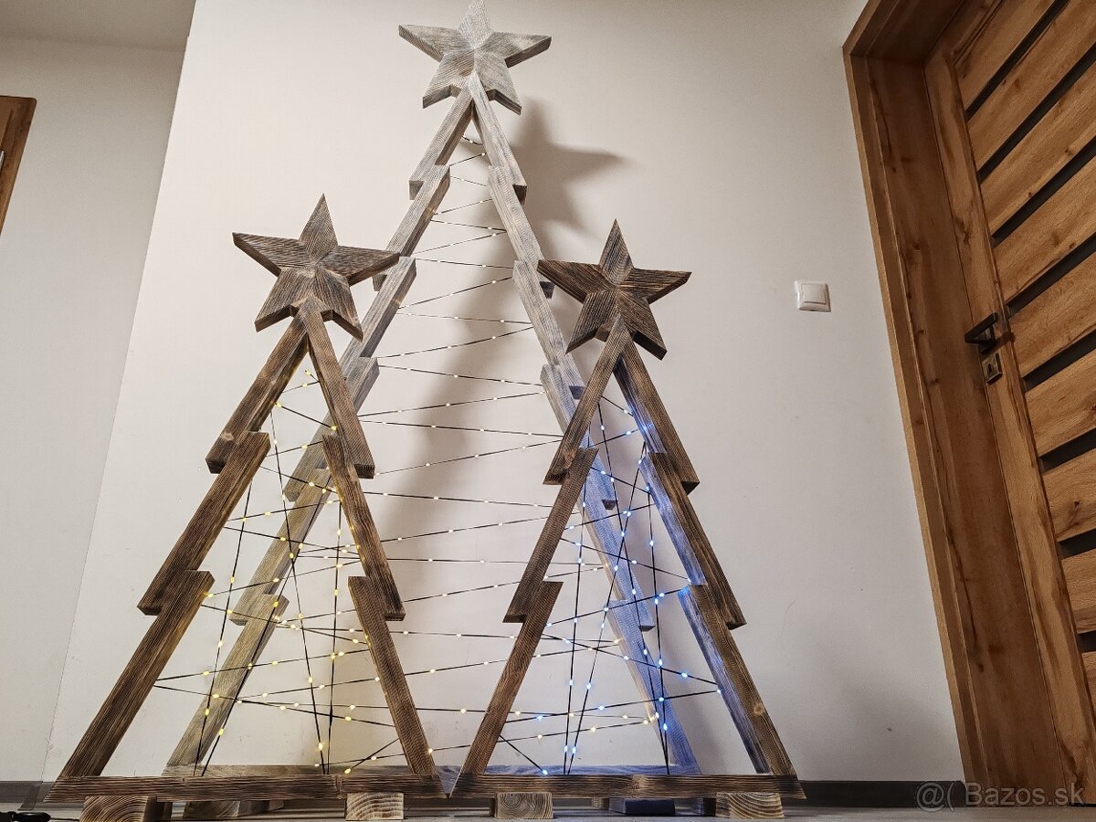 Drevený Vianočný stromček - 9