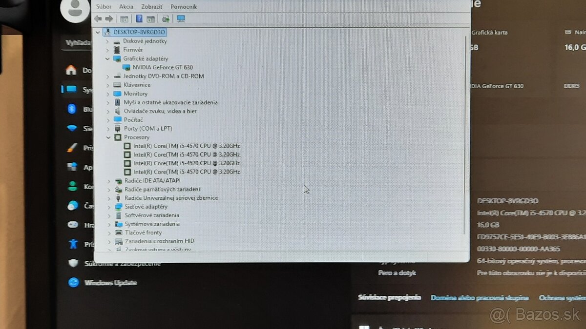 Intel Core i5-4570 3.20 GHz/16 GB DDR3/SSD+HDD/GT 630 2GB. - 9