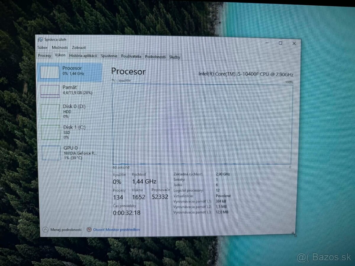 Herné PCčko Intel i5-10400F/ RTX 3060/ 16GB/ 500gb NvMe - 9