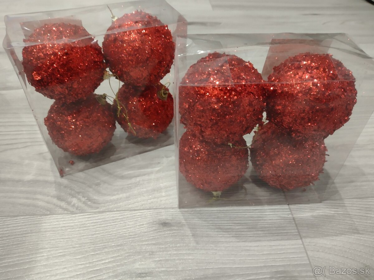 Vianočné ozdoby ČERVENÉ - 9