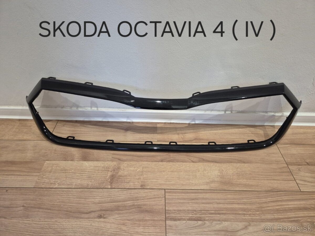 PREDNA MASKA OCTAVIA 3 / 3FL / 4RAMCEK GRILU MASKY CIERNY - 9