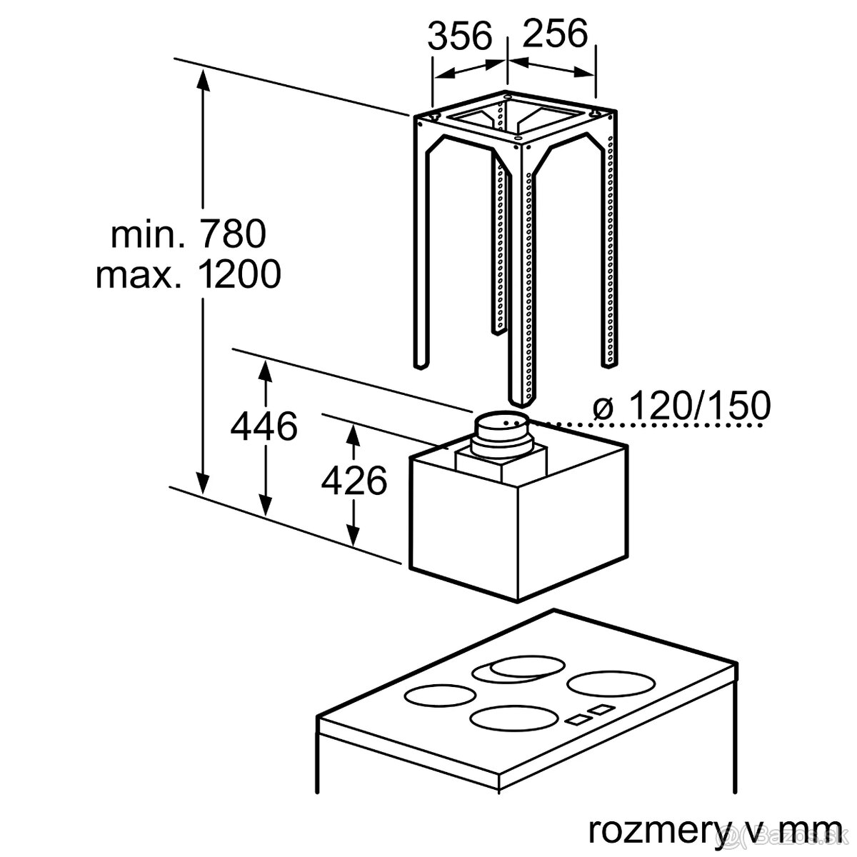 Priestorový digestor Siemens LF457CA60 - 9
