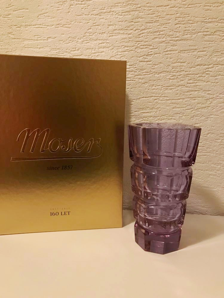art deco váza Moser 2 - 9