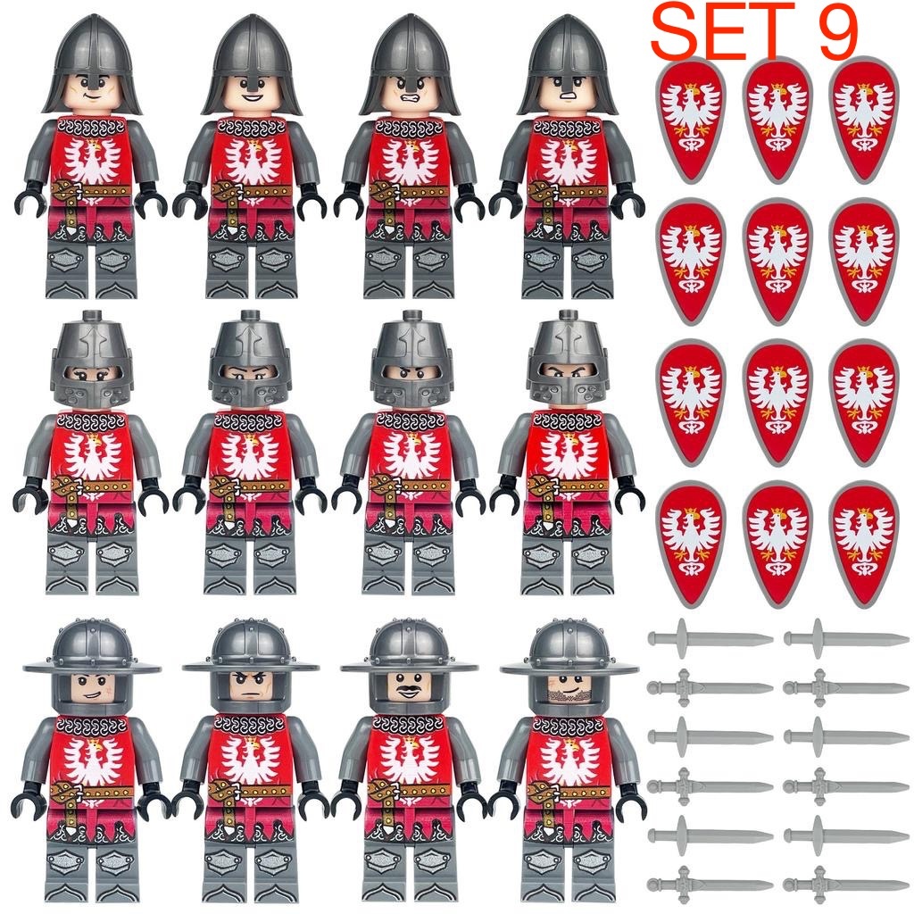Figúrky Rytieri 4 - typ lego, nové, nehrané - 9
