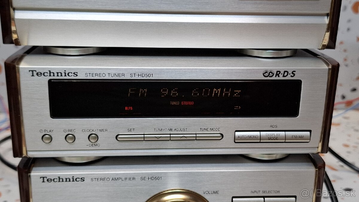 vintage rare mini hi-fi systém Technics SC-HD501 - 9