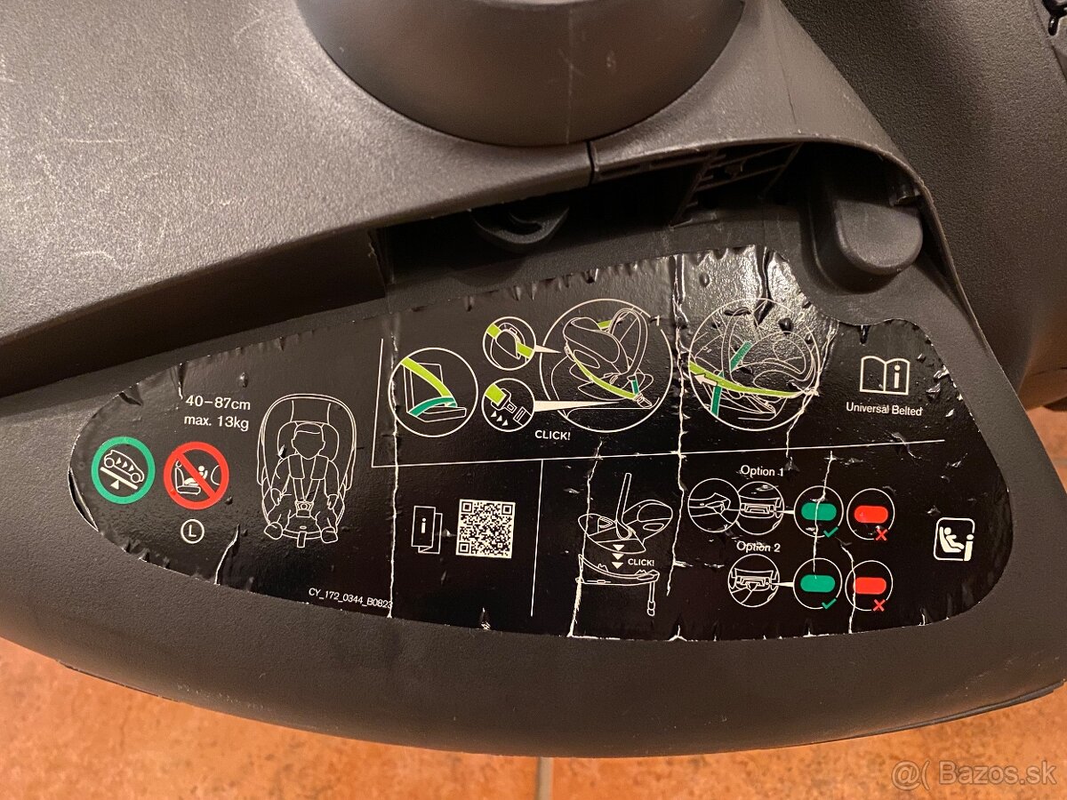 Autosedačka - vajíčko Cybex cloud G i-size gold Maxic black - 9