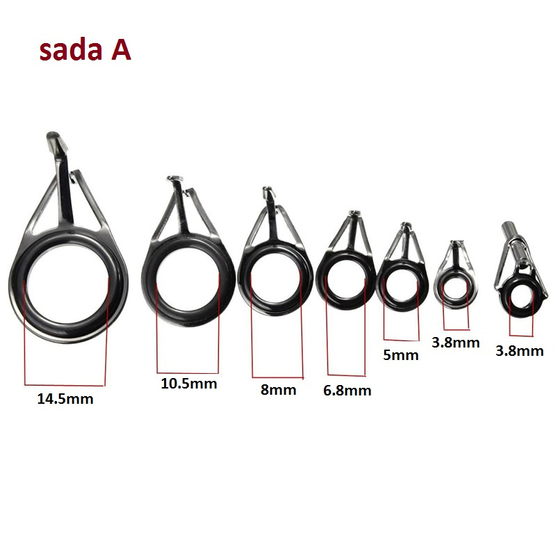 očká na udicu, prút, sada 7ks - 9