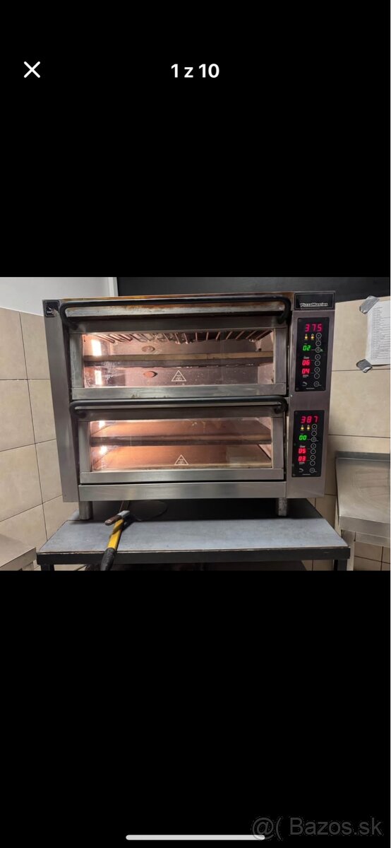 Pizza pec PizzaMaster 352ED-2DW – dvojkomorová, profi stav - 9