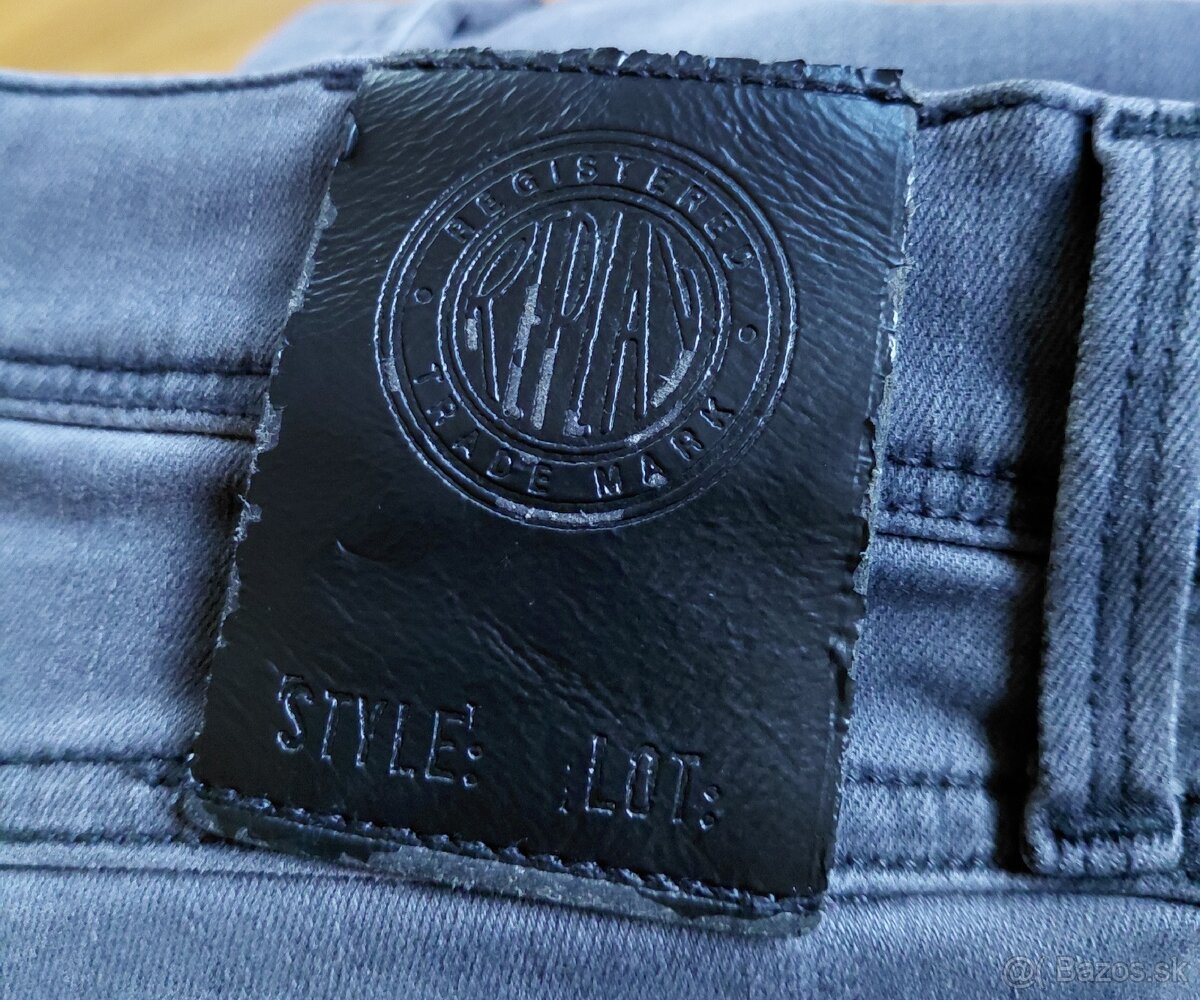 Replay šedé hyperflex slim fit - 9