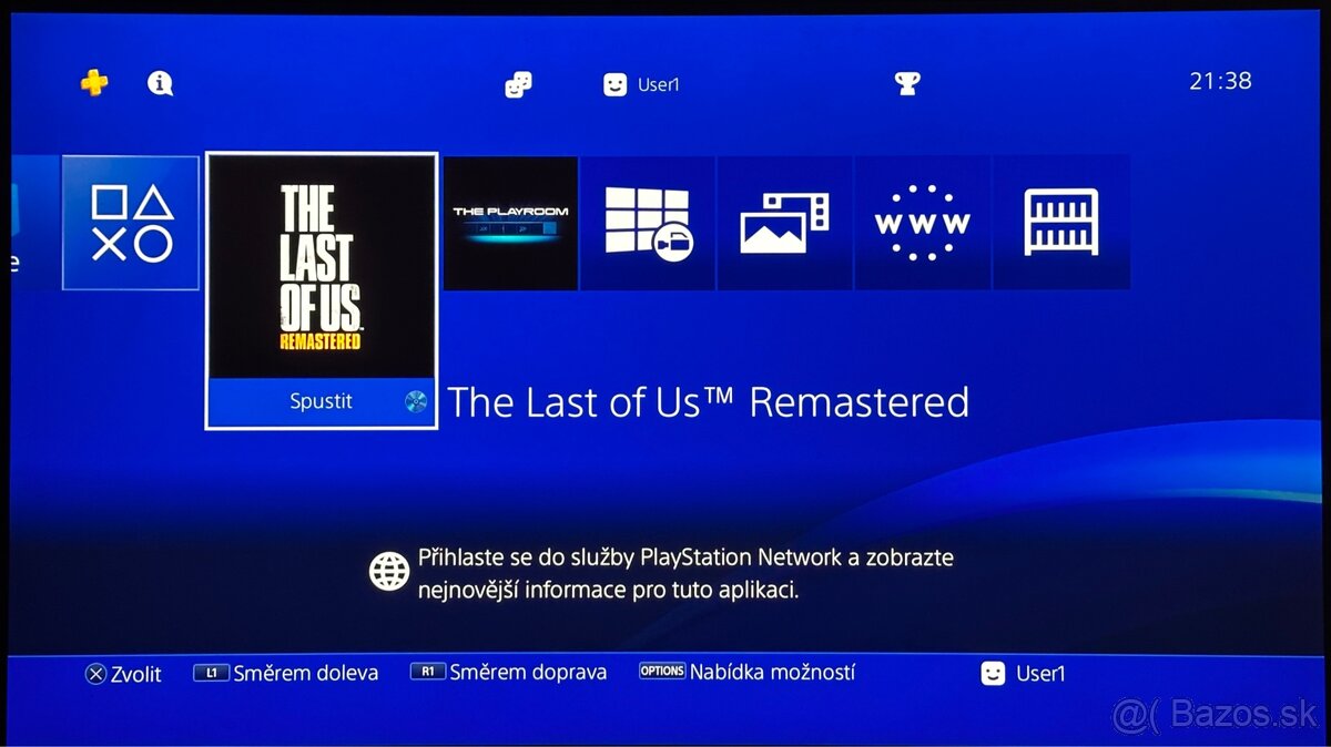 PS4 Fat 1 TB + 2 DualShocky + Tlou + stojan - 9