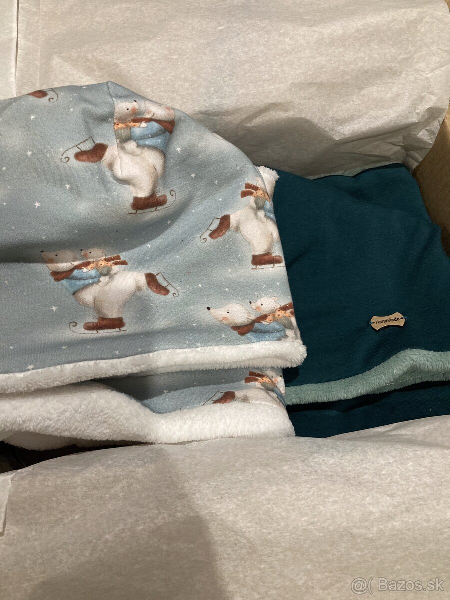 Detské čiapky- zateplené - 9