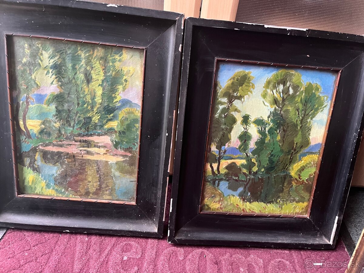 Staré gobelíny a olejomaľby - 9