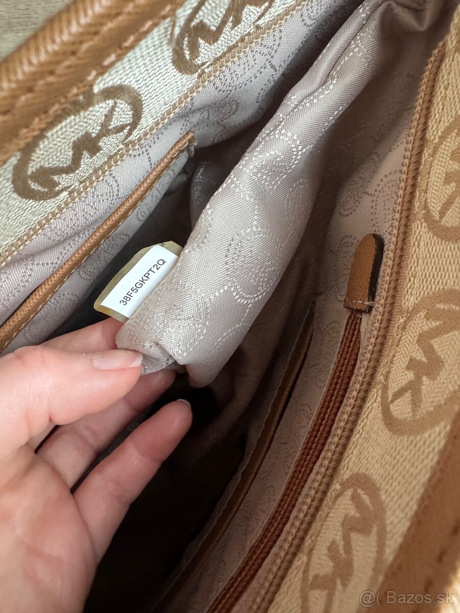 Michael Kors kabelka koža + textil - 9